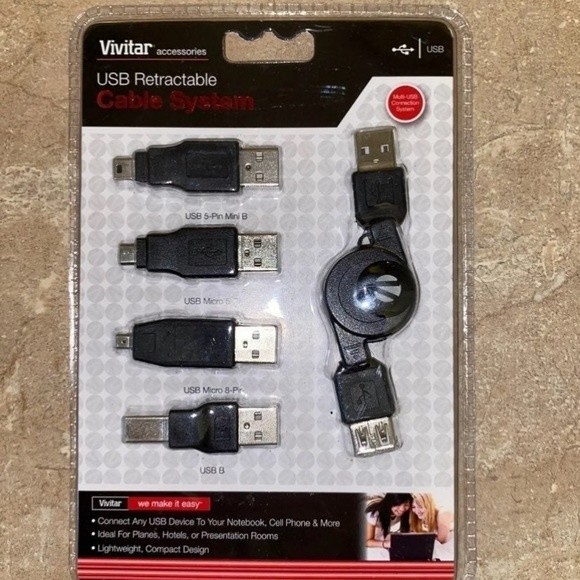 USB retractable cable system - Picture 1 of 2